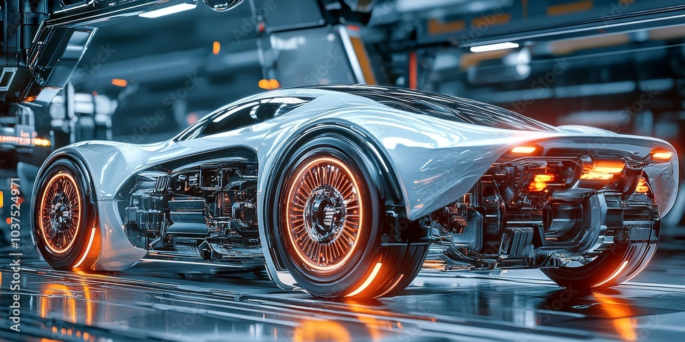 Automotive system engineer, futuristic Automotive system engineer, futuristic