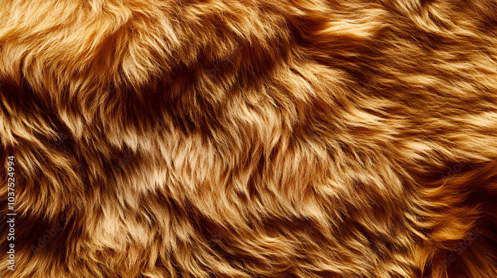 closeup of luxurious golden brown fur texture, soft and fluffy animal fur pattern, high-quality natural texture for backgrounds and textile design closeup of luxurious golden brown fur texture, soft and fluffy animal fur pattern, high-quality natural texture for backgrounds and textile design