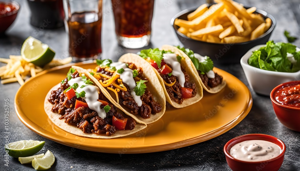 custom made wallpaper toronto digitalDelicious Tacos on a Plate