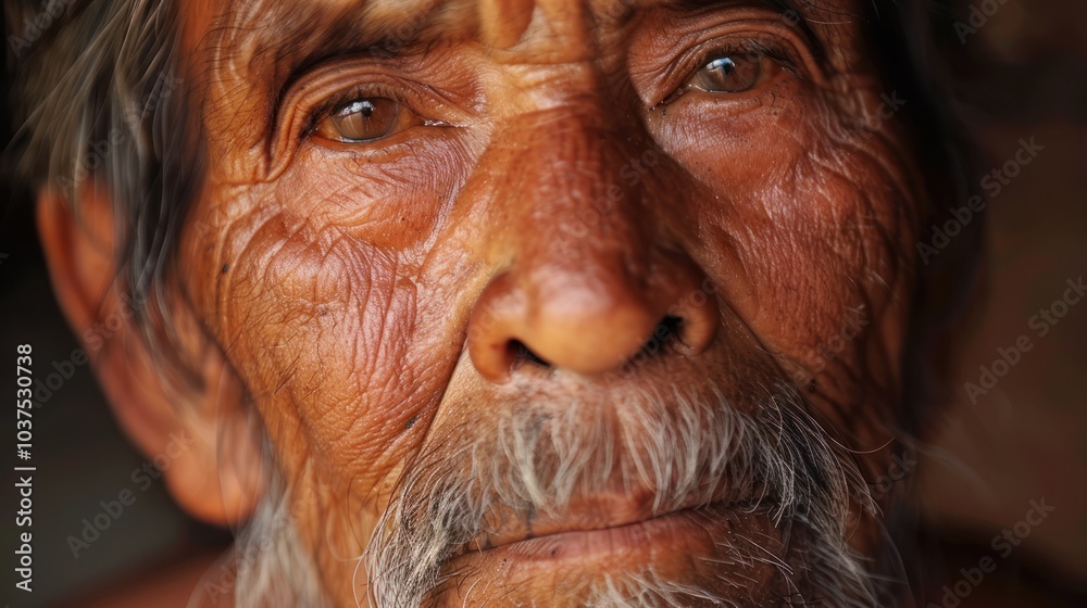 Close-up Portrait of an Elderly Man Close-up Portrait of an Elderly Man