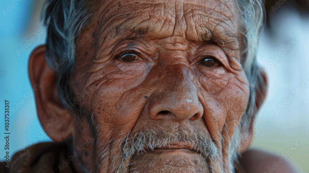 Close-up Portrait of an Elderly Man Close-up Portrait of an Elderly Man