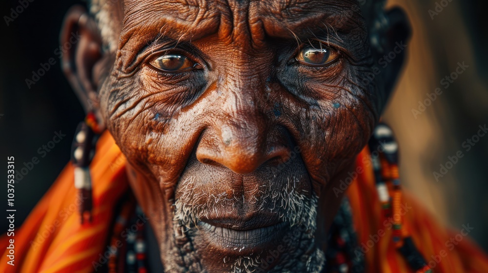 Close-up Portrait of an Elderly Man Close-up Portrait of an Elderly Man