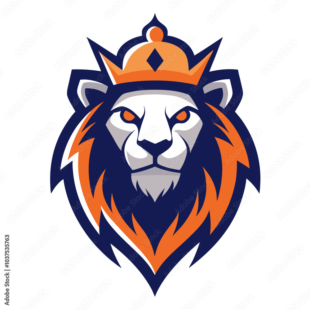 A wild beast vector art illustration features a powerful black lion head mascot alongside a tiger head symbol A wild beast vector art illustration features a powerful black lion head mascot alongside a tiger head symbol