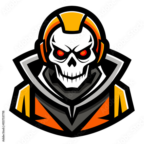 A grunge vector illustration features a skull and crossbones, a symbol of pirate death and danger, often seen as a Halloween or tattoo design