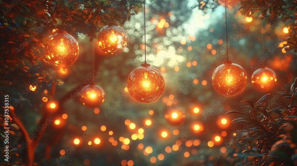 Magical garden lights