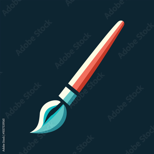 Paint Brush Vector Icon Art and Graphics