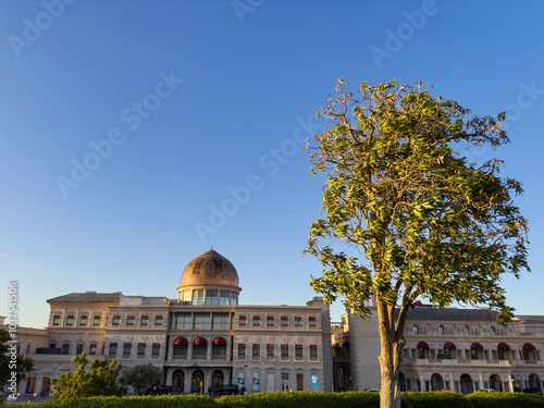 Katara Cultural District, a beautiful place to discover different cultures, practice sports, and relax. It has a large theatre, restaurants, and sport photo