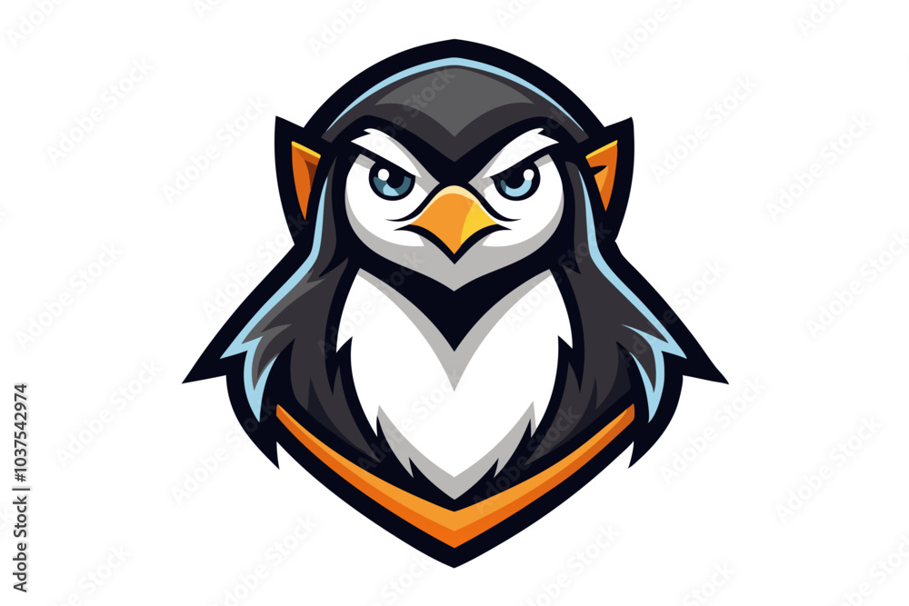 Obraz premium Cute cartoon owl vector illustration of a funny bird animal with big eyes design