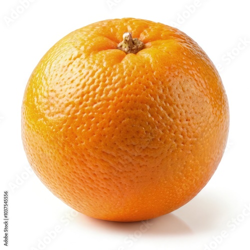 Bright orange citrus fruit isolated on a white background for fresh produce display. Generative AI