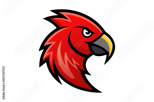 This vector illustration features a cartoon bird of paradise and a flying eagle, showcasing wild wings and a strong beak in a nature-inspired design