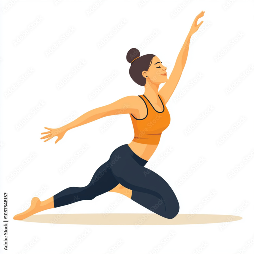 woman doing yoga stretching in workout clothing woman doing yoga stretching in workout clothing