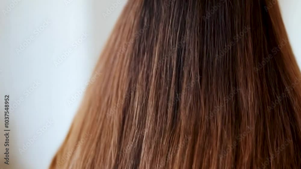 4K HD animation of Super Slow Motion Shot of Waving Brown Hair. generated with AI 4K HD animation of Super Slow Motion Shot of Waving Brown Hair. generated with AI