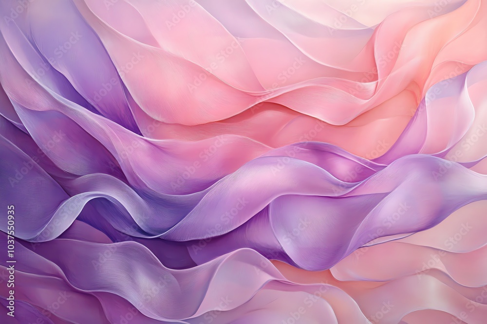 Obraz premium Fond d'écran fluide pastel ondulé 