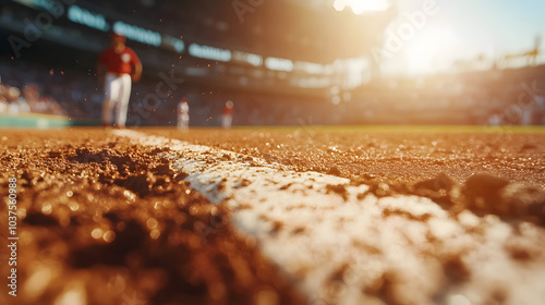 Dynamic Perspective of Home Plate from Shortstop with a Pitcher Preparing for Action photo