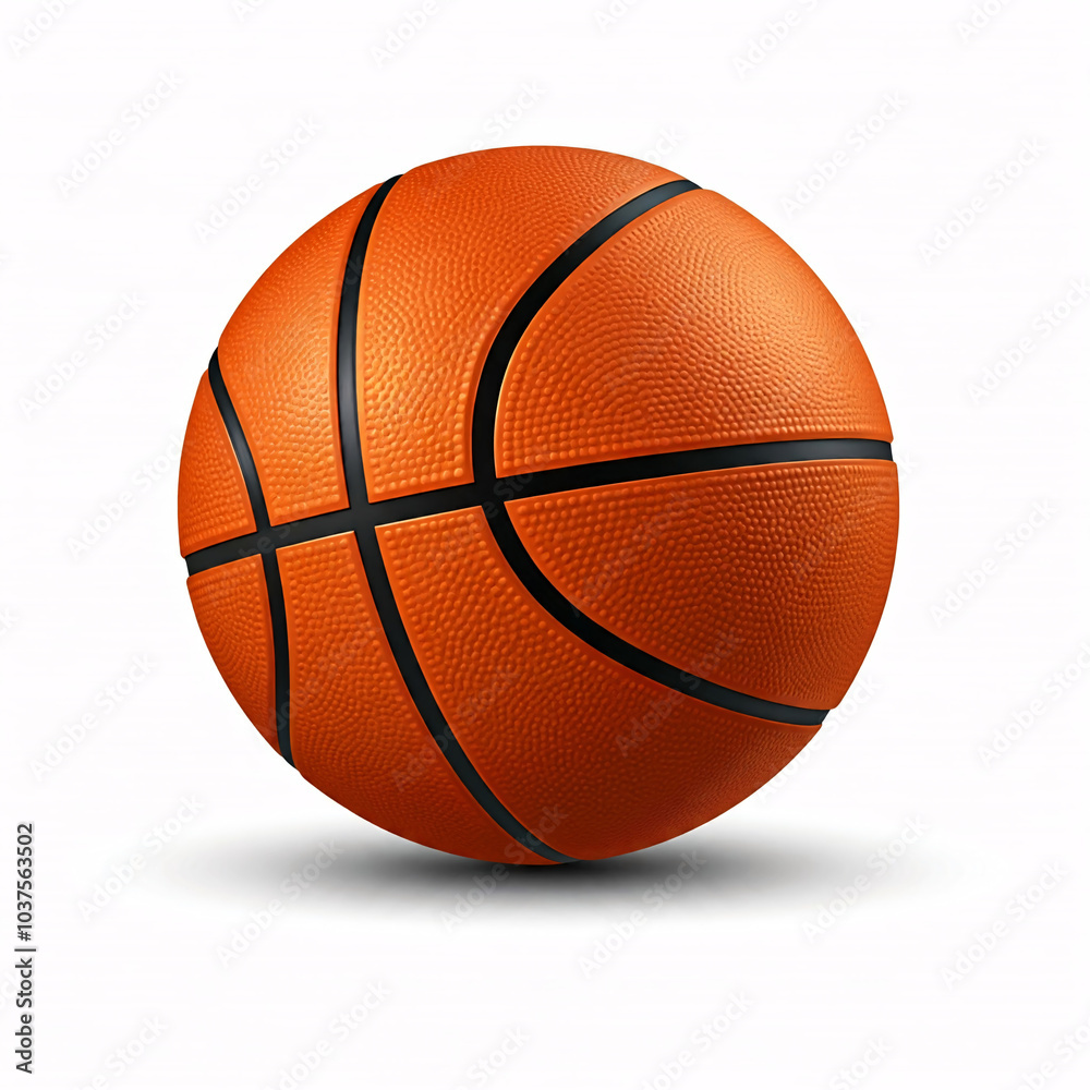 Fototapeta premium orange basketball isolated on white background