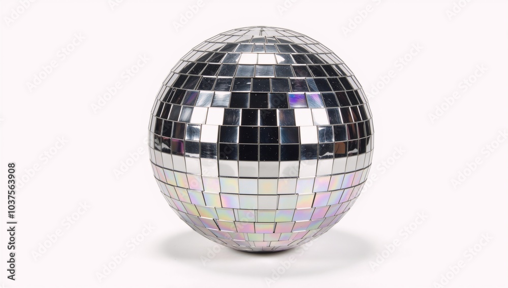 Isolated disco ball against white background Isolated disco ball against white background