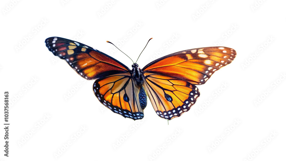 Obraz premium Butterfly isolated on white. 