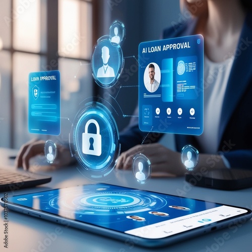 Innovative Loan Approval System Using Artificial Intelligence and Enhanced Data Security