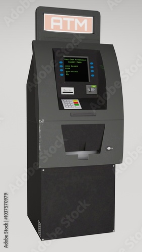 atm machine and crancy exchange machine photo