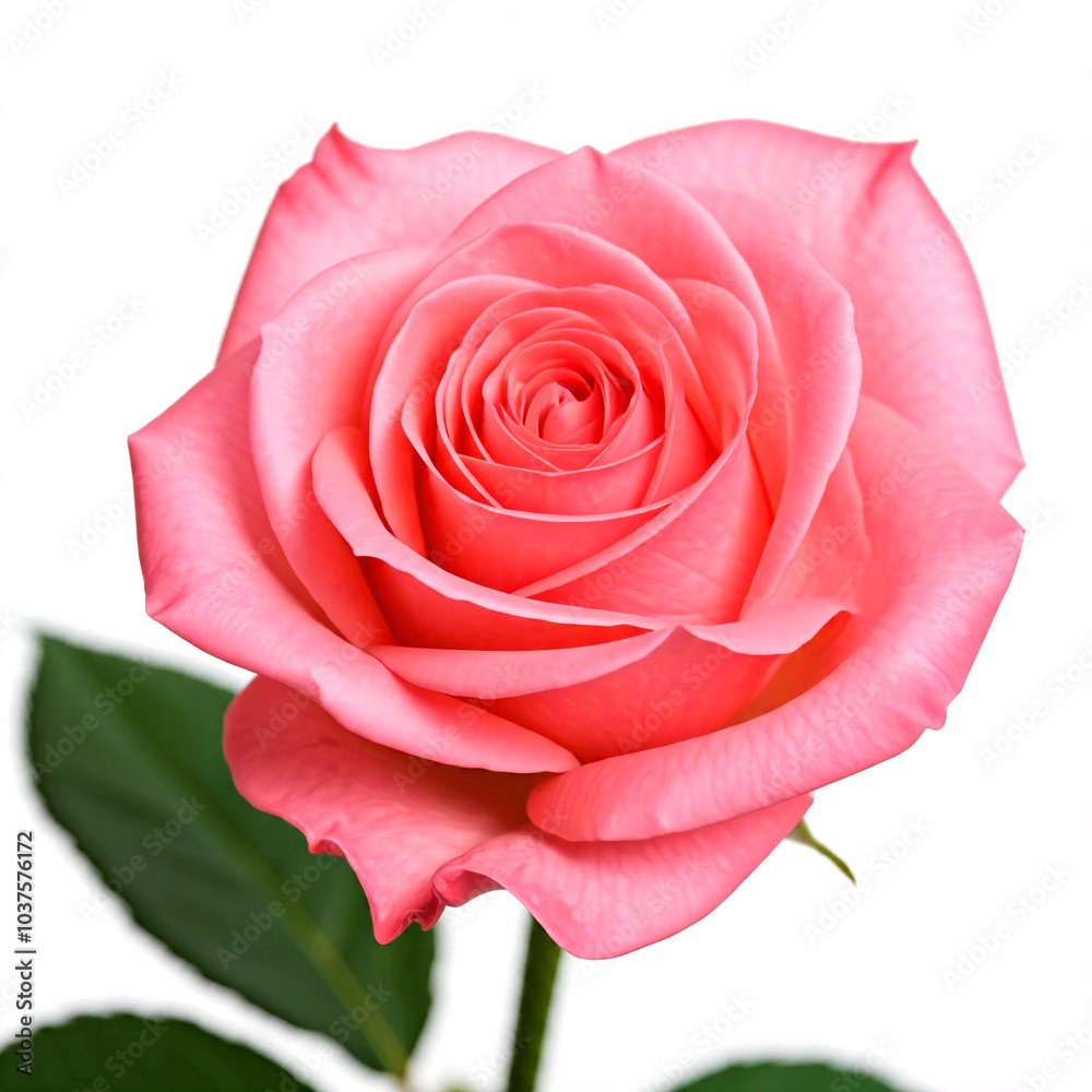 pink rose flower isolated on white background pink rose flower isolated on white background