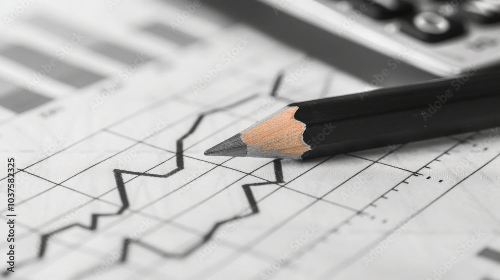 Very faint pencil sketch of a financial graph. Very faint pencil sketch of a financial graph.