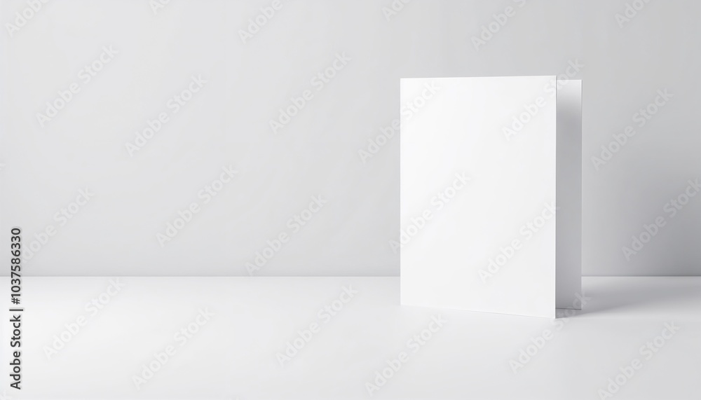 Letterhead mockup with blank design on light minimalistic background Letterhead mockup with blank design on light minimalistic background