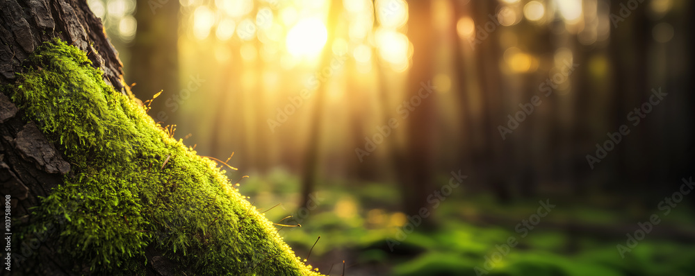 Close up detail growing moss and plants in forest, green energy, environment and ecology concept background. Close up detail growing moss and plants in forest, green energy, environment and ecology concept background.