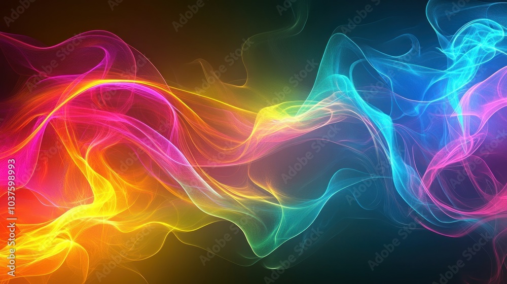Abstract Colorful Smoke Background
