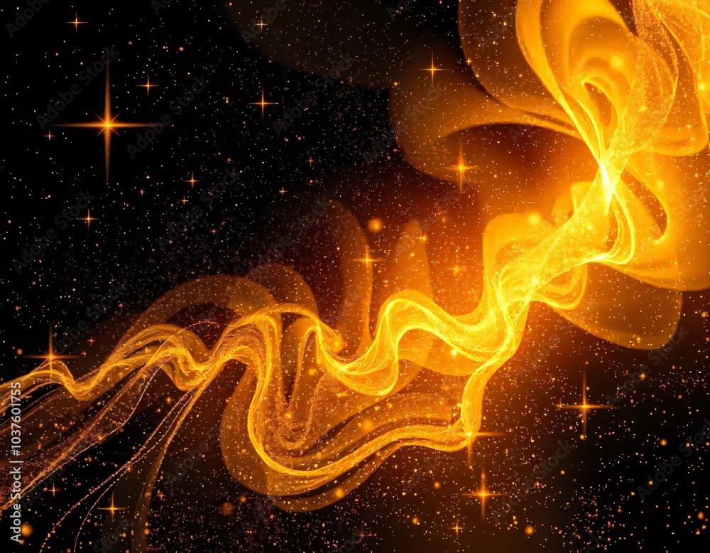 Black and gold 3D background abstract .