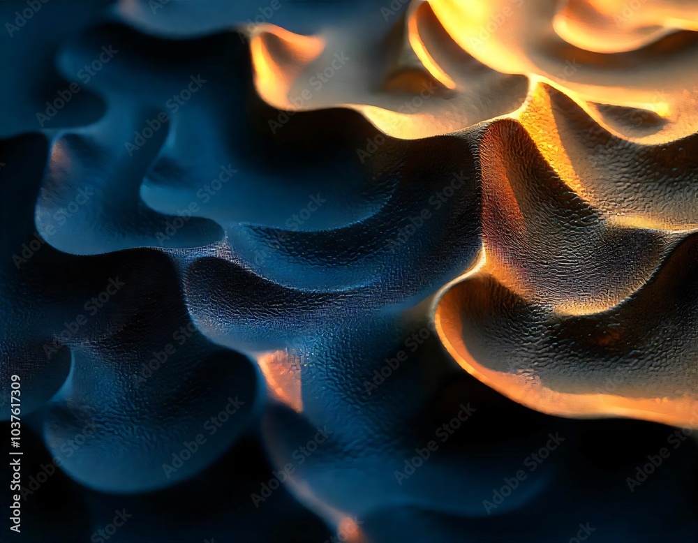 Obraz premium Black and gold 3D background abstract.