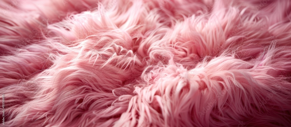 Closeup of soft pink fur texture, creating a fluffy and luxurious background. Closeup of soft pink fur texture, creating a fluffy and luxurious background.