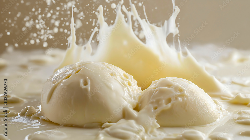 Creamy mozzarella cheese splash, flowing liquid sauce delicious, indulgent melt dairy fresh, sumptuous ingredient food tasty, gourmet culinary artistry Creamy mozzarella cheese splash, flowing liquid sauce delicious, indulgent melt dairy fresh, sumptuous ingredient food tasty, gourmet culinary artistry