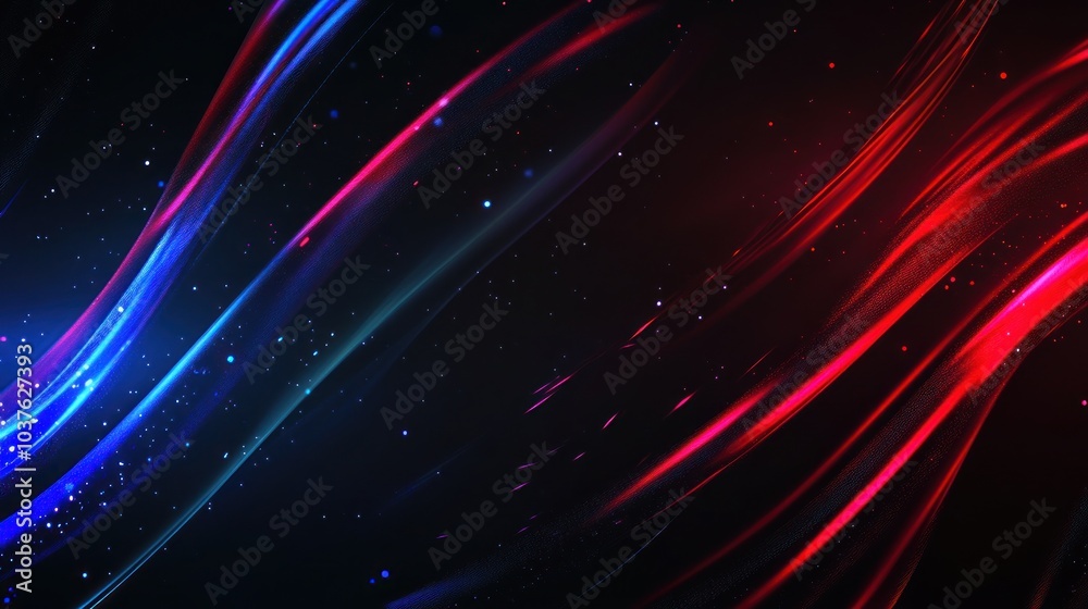 Abstract Red and Blue Lights Abstract Red and Blue Lights