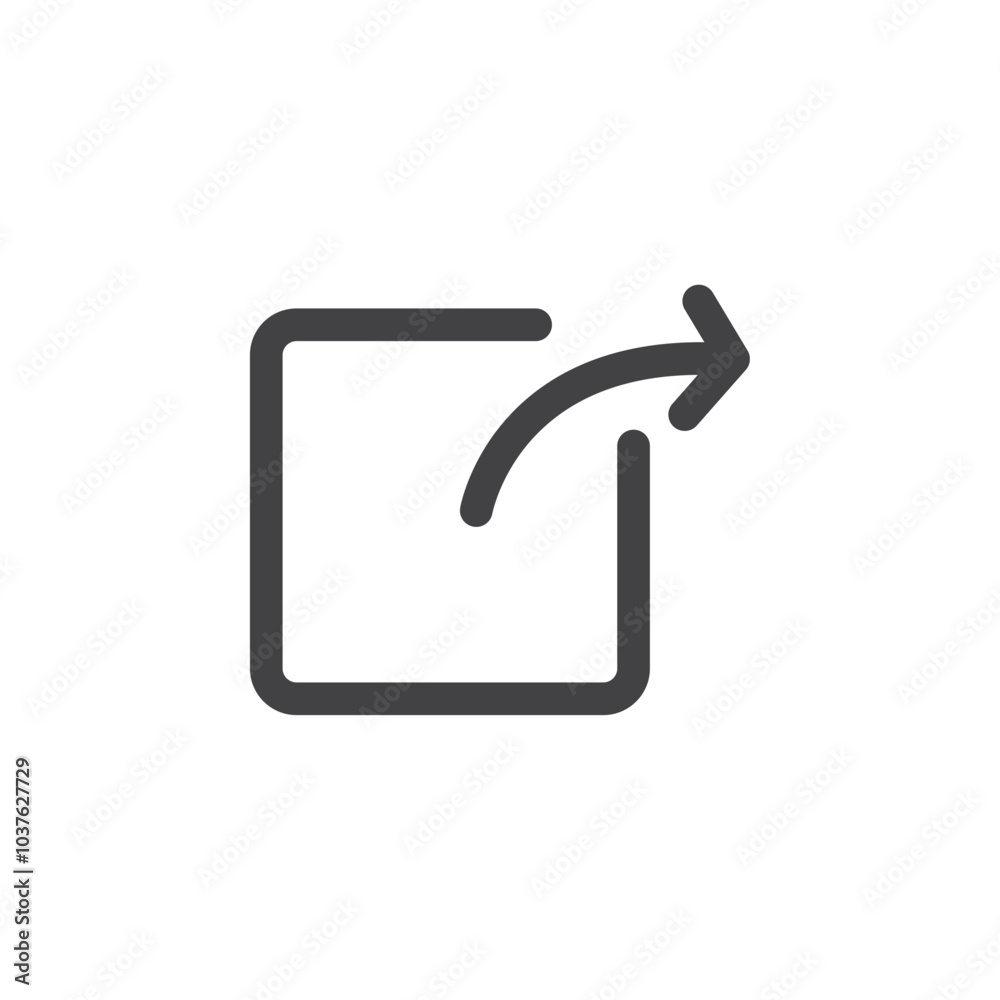 External link icon Flat simple outline set External link icon Flat simple outline set