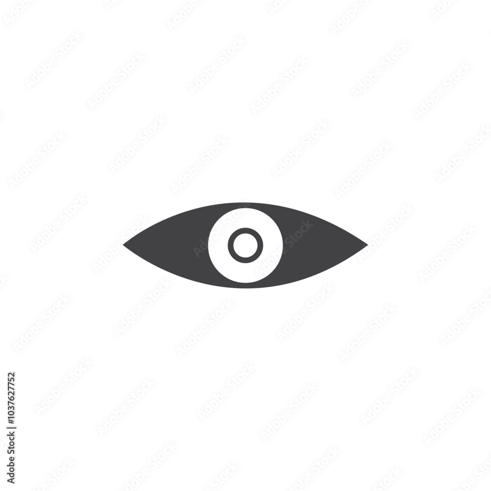 Eye icon Flat simple outline set Eye icon Flat simple outline set