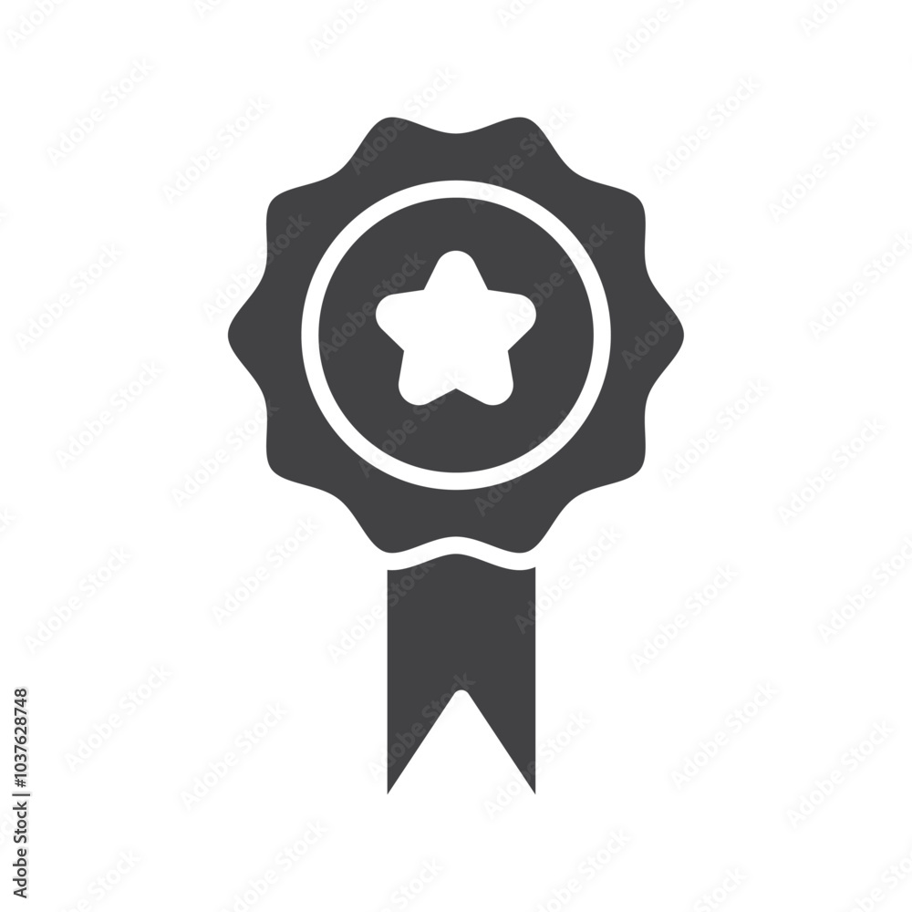 Medal Icon Flat simple outline set Medal Icon Flat simple outline set