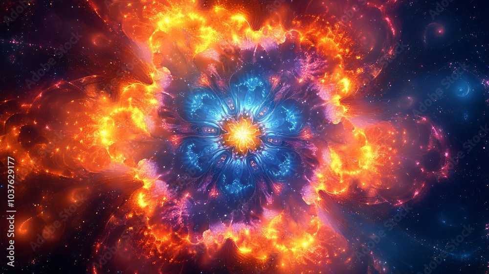 Fototapeta premium kaleidoscopic mandala background