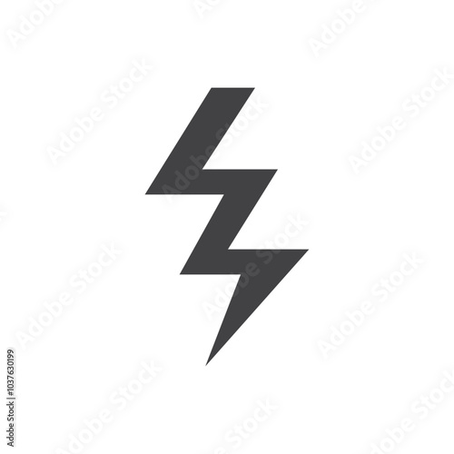 Free Download Thunder bolt icon Flat simple outline set - GFXLoad