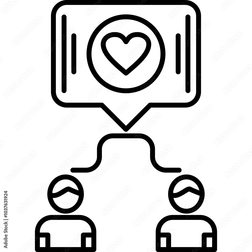 Couple Chat Icon Couple Chat Icon