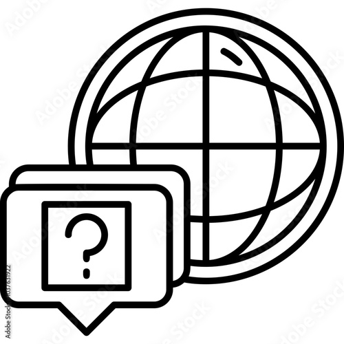 World Quesion Messages Icon photo