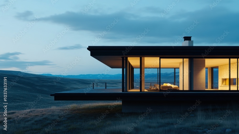Modern House with Mountain Views Modern House with Mountain Views