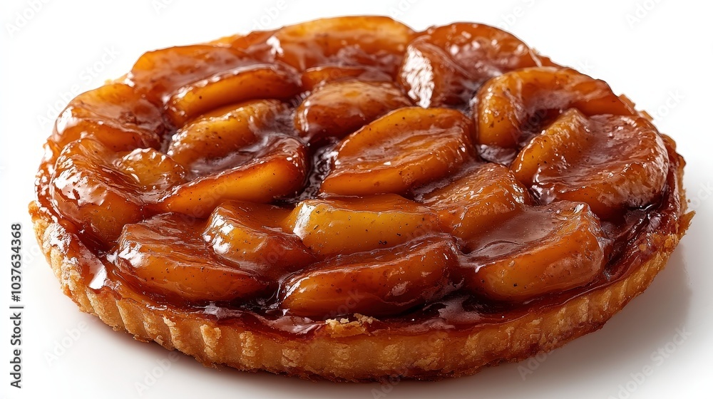 Tarte Tatin Delight: Hyperealistic French Pastry Floating in Mid-Air with High Contrast Lighting for Photoshop. Tarte Tatin Delight: Hyperealistic French Pastry Floating in Mid-Air with High Contrast Lighting for Photoshop.