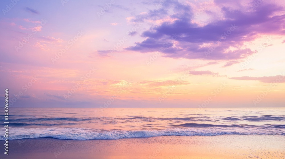 Tranquil Sunset Over the Ocean Tranquil Sunset Over the Ocean