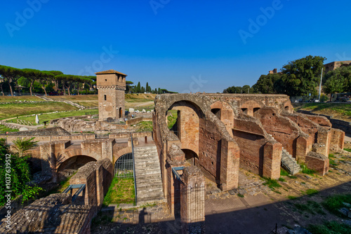 Obraz na płótnie Archeology site near the Capitoline Museum, Rome, Italy w salonie