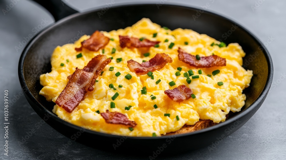 A whisk mixing eggs, milk, and a pinch of salt for fluffy scrambled eggs, with butter melting in a nonstick skillet over medium-low heat. A whisk mixing eggs, milk, and a pinch of salt for fluffy scrambled eggs, with butter melting in a nonstick skillet over medium-low heat.