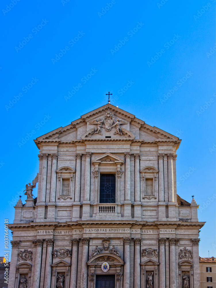 Cathedral that is no longer functional but preserved for heritage, Rome, Italy