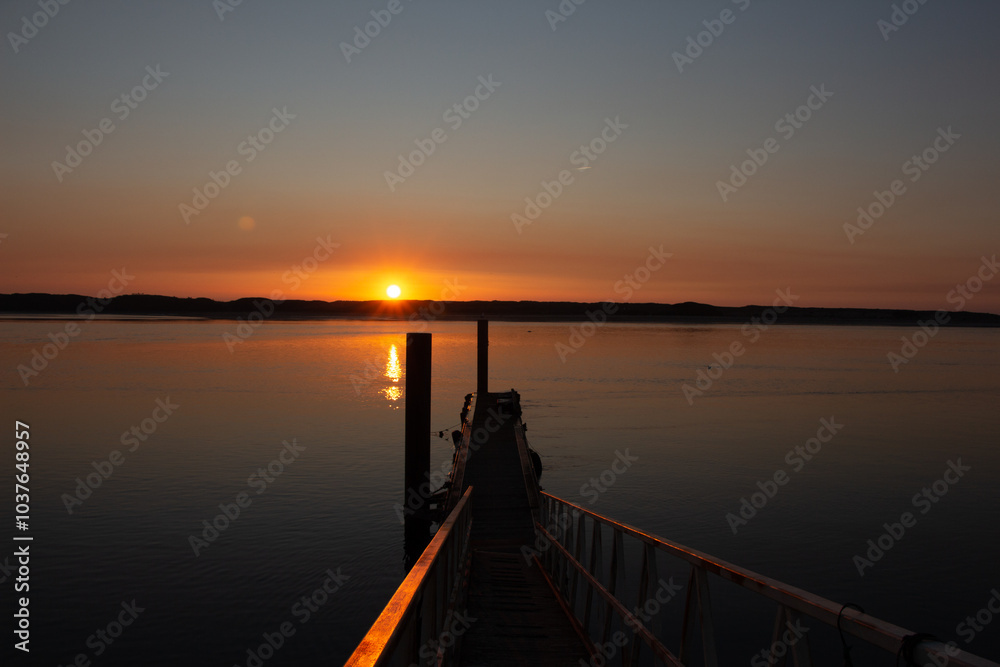 Fototapeta premium sunset in esposende portugal