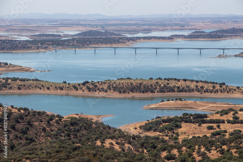 alentejo landscape in portugal from the castle of monsaraz