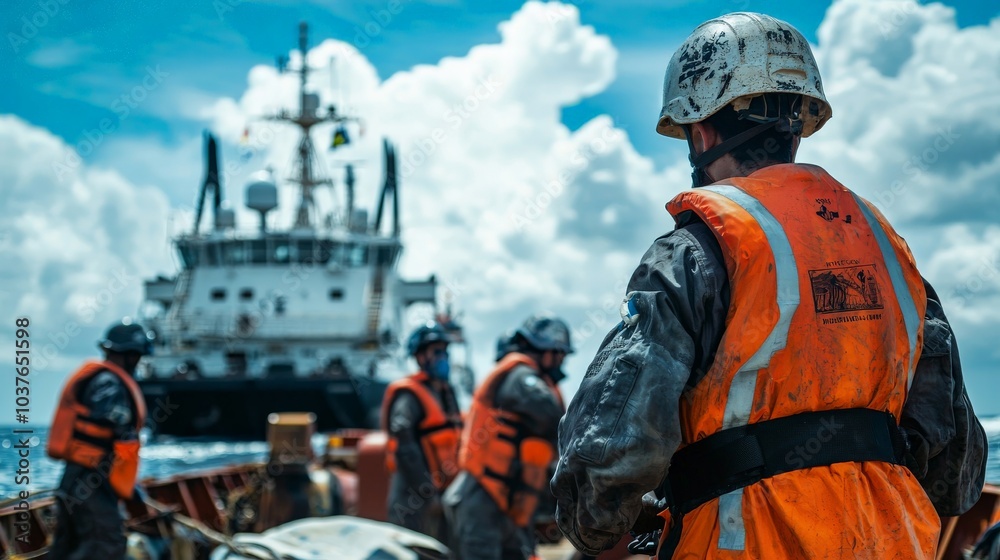 A crew of a ship receiving training on anti-piracy tactics, illustrating the importance of preparedness in piracy-prone areas A crew of a ship receiving training on anti-piracy tactics, illustrating the importance of preparedness in piracy-prone areas