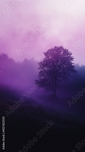 Soft Dark Violet Gradient with Grainy Texture